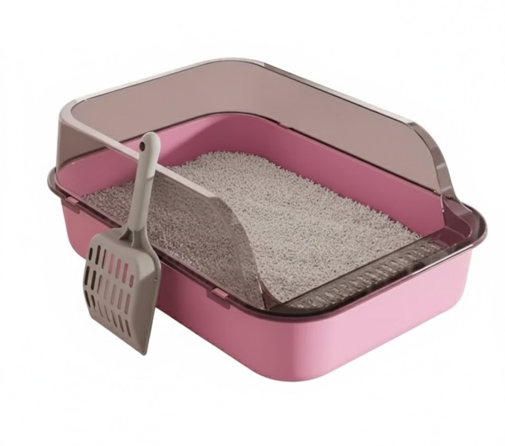 litière pour chat rose